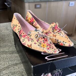 Floral Print Women's Loafers